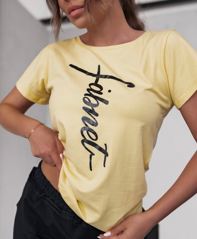 Жълта тениска Fabnet