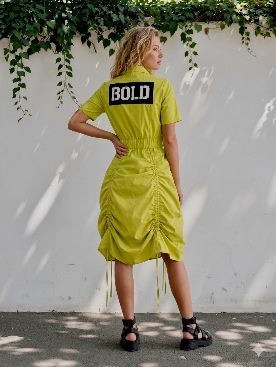 Лятна рокля BOLD LIME