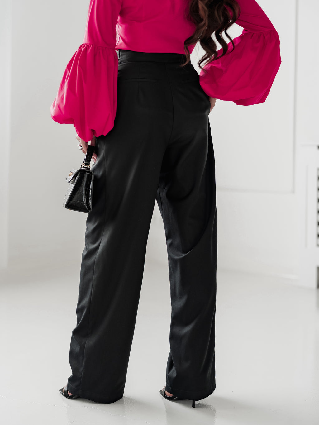 Дамски панталон с широк крачол Princess Bow