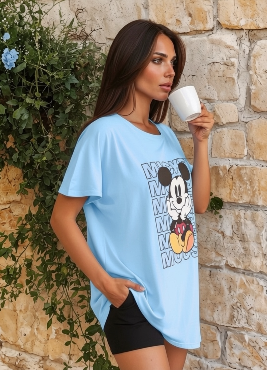 Овърсайз тениска Happy Mickey