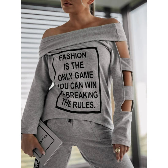 Комплект с тиранти Break The Rules Gray