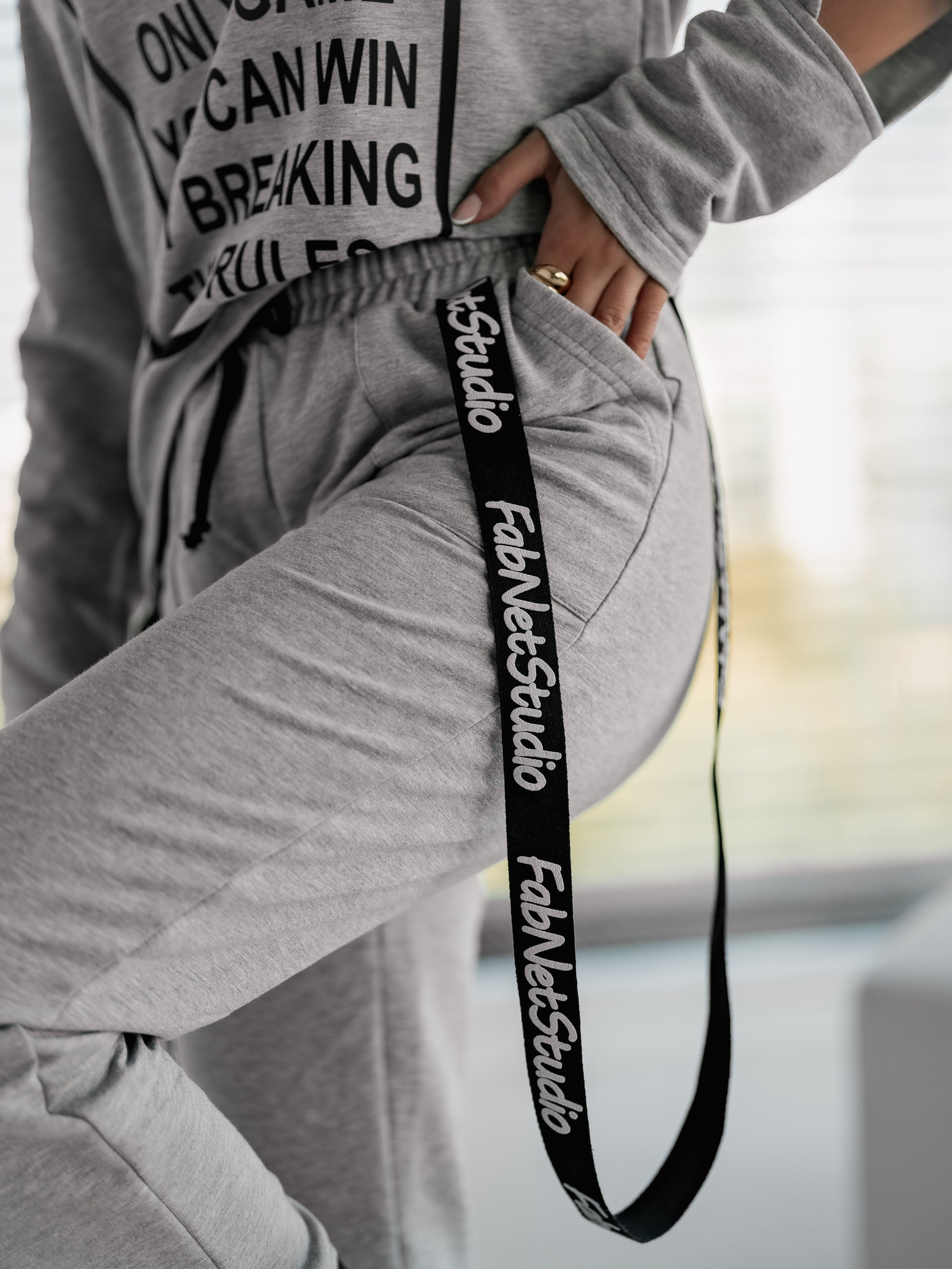 Комплект с тиранти Break The Rules Gray