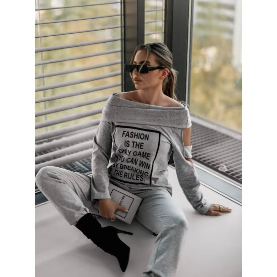 Комплект с тиранти Break The Rules Gray