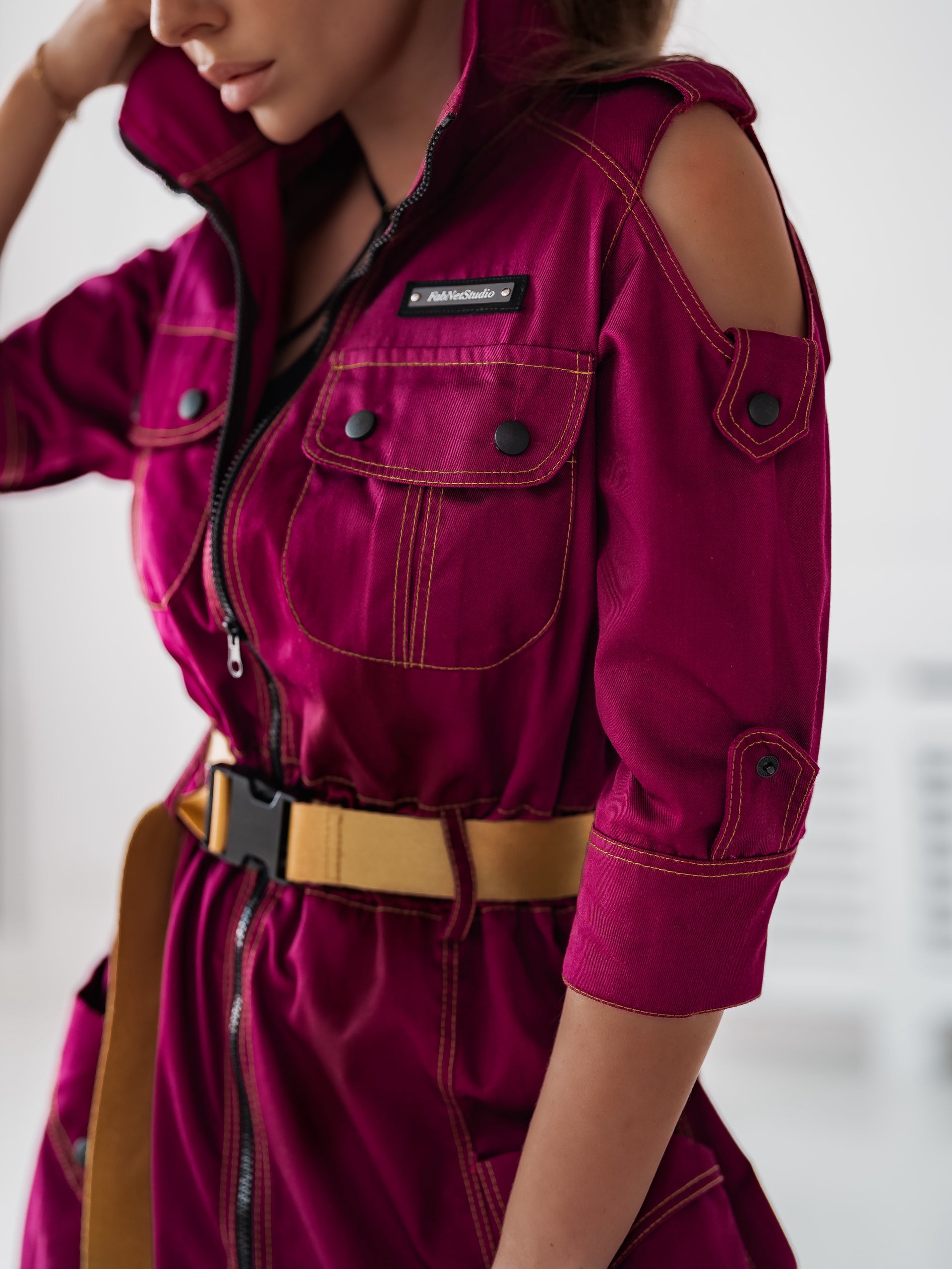 Дълга рокля с колан Savana Ruby