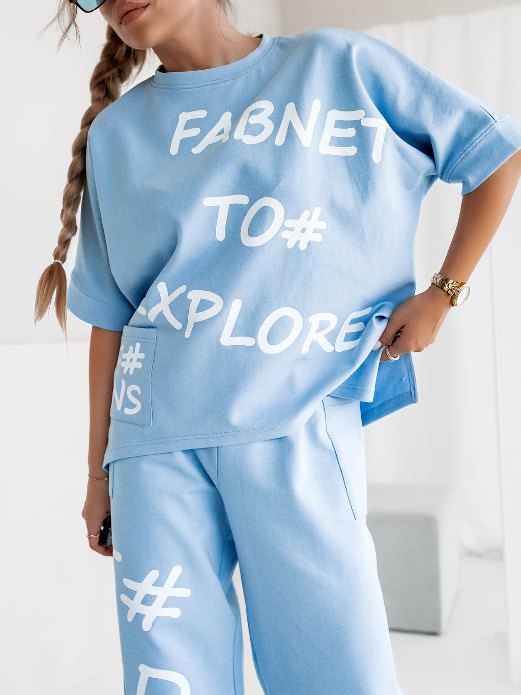 Дамски комплект Fabnet To Xplore в бледо синьо