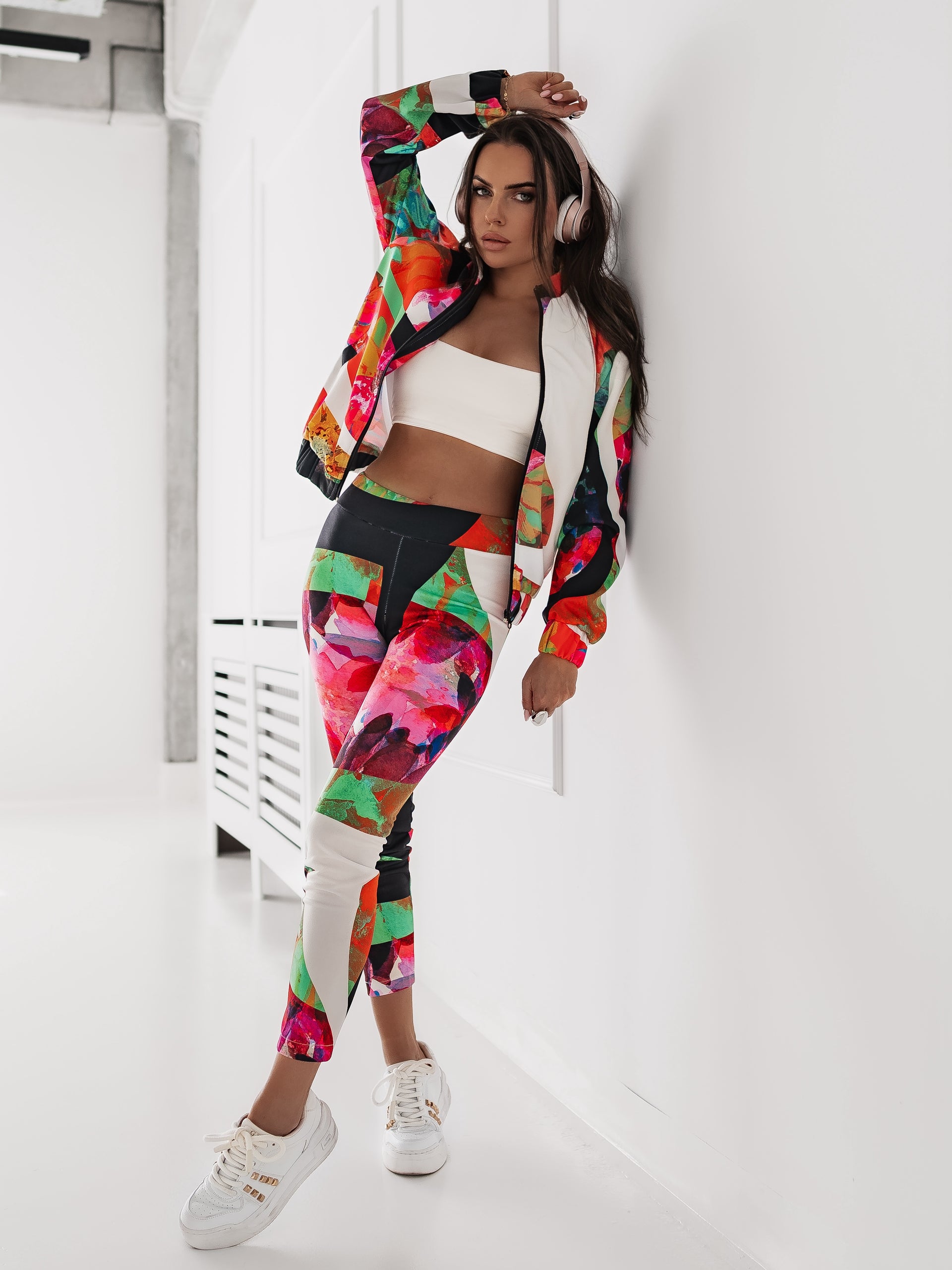 Conjunto diario de leggings y chaqueta corta Sport Spice
