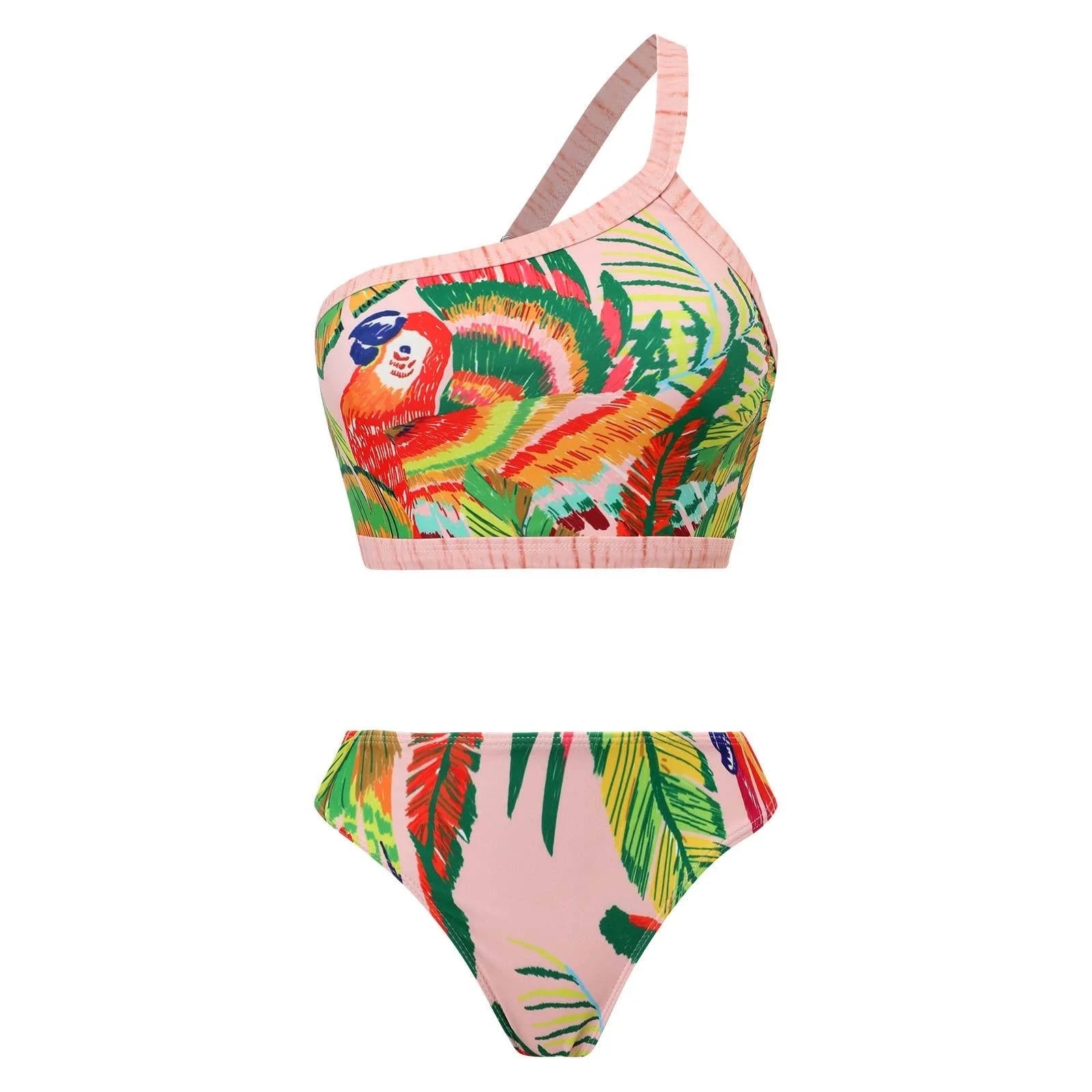 Damski strój kąpielowy + plażowa spódnica PARROT SS26