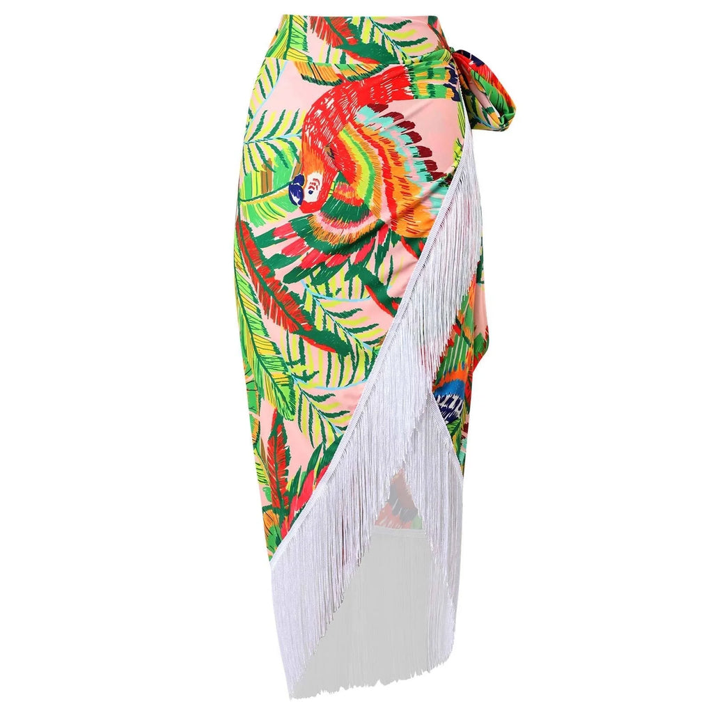 Damski strój kąpielowy + plażowa spódnica PARROT SS26